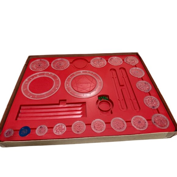 Vintage Kenners Spirograph Drawing Set 1967 Box & Instructions READ - Picture 2 of 9